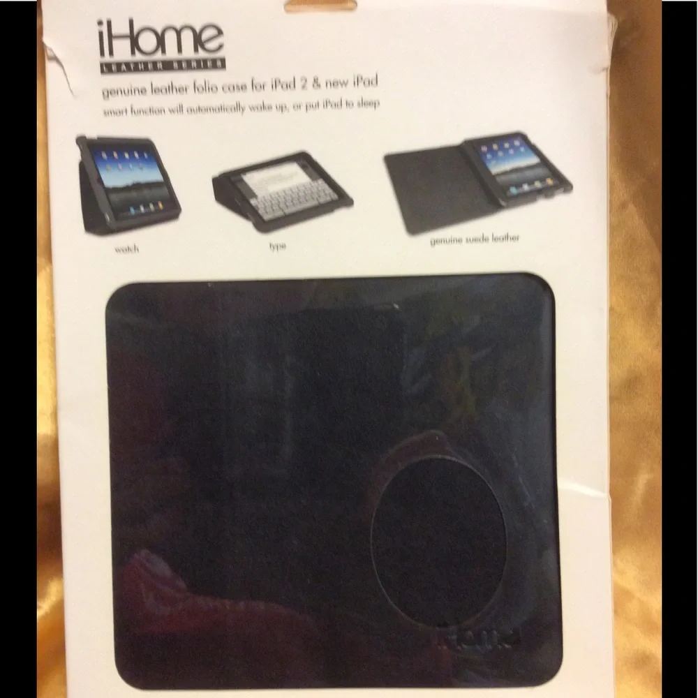 Leather case for iPad 2, new iPad, light weight, NWT